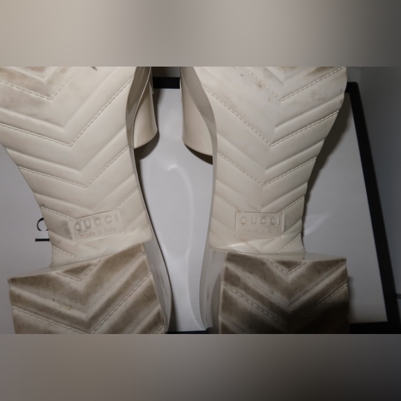 Authentic Gucci Rubber Platform Sandals - Picture 11 of 13